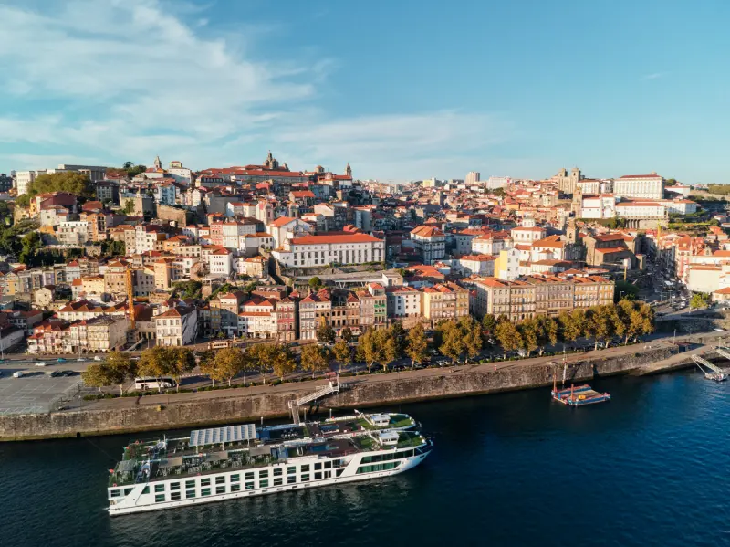 Vue aérienne de la ville de Porto au Portugal